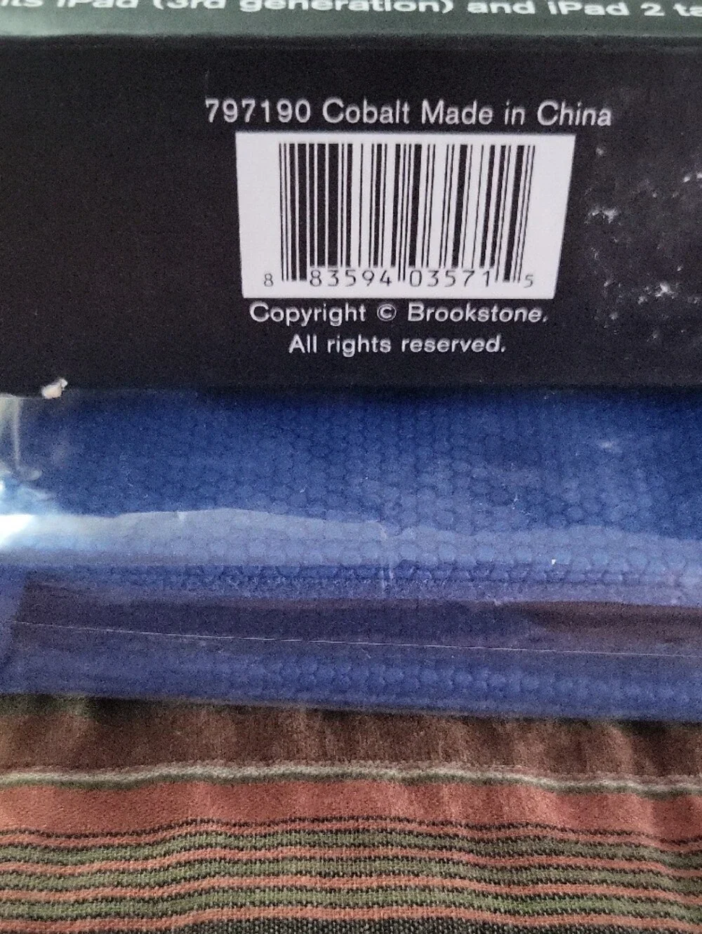 Brookstone Cobalt Blue Bluetooth Tablet Keyboard Case